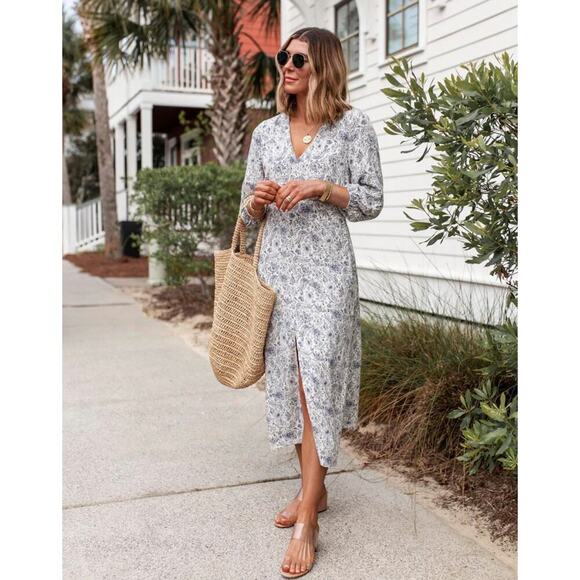 Splendid x Cella Jane Printed Midi‎ Dress loverly grey - Picture 2 of 11